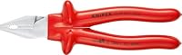 KNIPEX Kraft-Kombizange tauchisoliert, VDE-geprüft verchromt 225 mm 02 07 225 – Ansicht 3