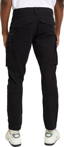 G-STAR Raw - Mens Rovic Zip 3D Regular Tapered Pants, Color Dk Black Gd, Size: 34W x 36L2