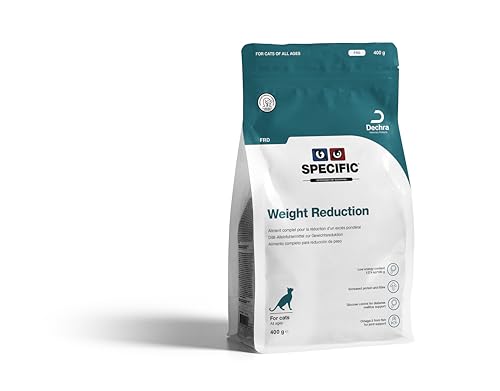 SPECIFIC® Weight Reduction (FRD) 400 g - Diät-Trockenfutter für Katzen - Proteinreich - Fett- und kalorienarm - Für übergewichtige Katzen und...