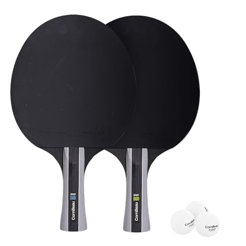 CORNILLEAU - Pack 2X Raquettes et 3X balles de ping-Pong - Sport Pack Duo - Revêtement ITTF