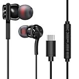 Type C Headphones for iPhone 17 17Pro Max 15/15 Por Max 16/16 Por Max Earphones Wired,iPhone15/15 Por Max 16/16 Por Max Headsets Compatible with Most Type C Jack Devices.