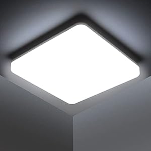 Kambo LED Ceiling Light Modern Square 48W Cold White 6500K Bathroom 4320LM Indoor for Living Room Kitchen Dining Room…