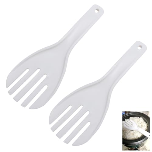 Catálogo de Calentadores de arroz Top 5. 42 TorSor - Paquete de 2 paletas de arroz de 10 pulgadas de largo, extra grandes, antiadherentes, para servir arroz, espátula, para calentador de arroz comercial, gran capacidad,...