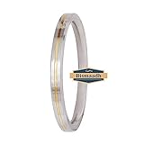 BISMAADH Sikh Punjabi Kada Brass & Stainless Steel Bracelet for Men 12mm Thickness