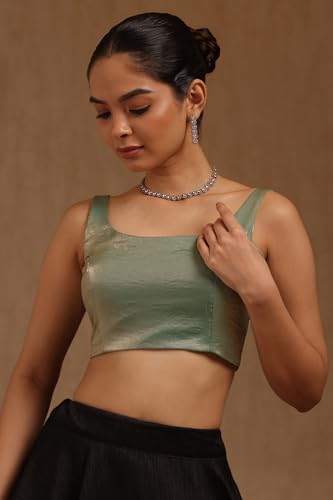 Image of Soch Women's Glass Tissue Sleeveless Blouse
