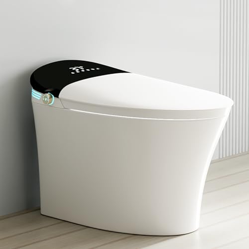 WinZo Smart Toilet With Bidet, One-Piece Elongated, Auto Open/Close &