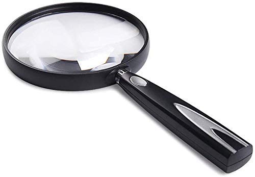 Loupe de lecture 11cm en verre pour soulager la fatigue visuelle des seniors et étudiants