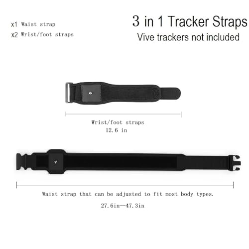Image of HTC Vive Full-Body Tracker Belt, Tracker Fixed Belt, for Virtual Reality, Tundra Tracker Straps,1 Belt, 2 Bowl Straps.