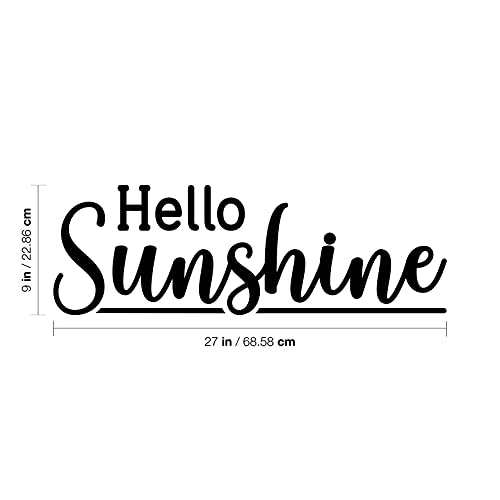 Vinilo decorativo para pared Hello Sunshine 9" x 27" miniatura 3