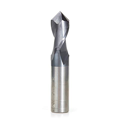 Amana Tool - 51658 High Performance CNC Solid Carbide 90° 'V' Spiral Drills with AlT