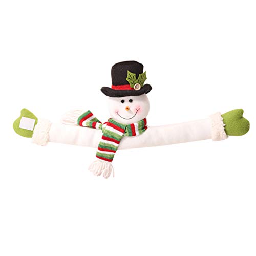 Amosfun Doll Nursery Curtains Ornaments for Kids Xmas Curtain Tie Back Snowman Curtain Holdbacks Xmas Window Screens Buckles Decorative Curtain Holdbacks Christmas Back Hook Elder