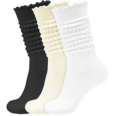 3 Pairs White/Black/Beige