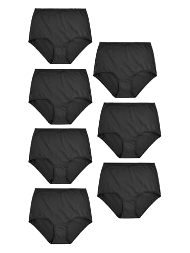 NEXT Pack de 7 Braguitas clásicas de Microfibra Negro EU 52 (UK 24)