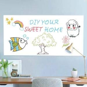Awestuffs Imported Whiteboard Self Adhesive Wallpaper Sticker for Kids Home Classroom Office Room with Marker (XXXL - 60 x 200 cm) 1