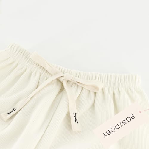 Toddler Corduroy Pants for Boys&Girls, Toddler Sweatpants with Tie Up Design for Winter&Autumn3