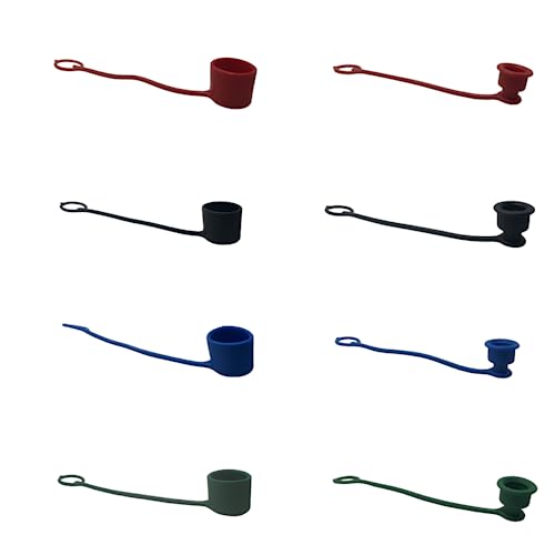 4Sets Rubber Dust Caps/Plugs For 1/4 Body Flat Face Hydraulic Bobcat Skid Steer