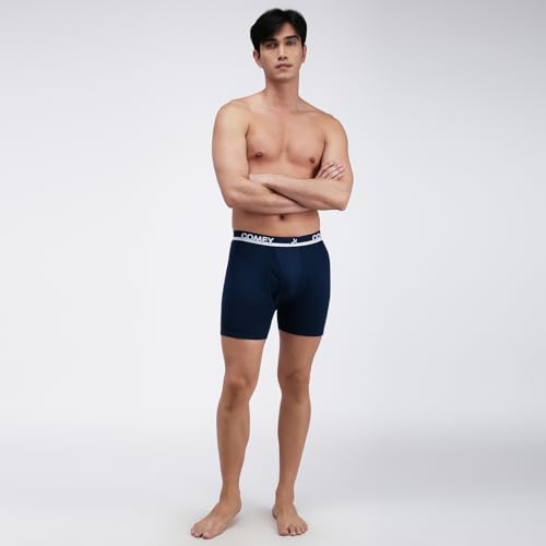 Image of Amul Comfy Men's Trunk Underwear | Soft Outer Elastic | Soft Waistband | Breathable Comfortable Innerwear | Pack of 10 | Color May Vary
