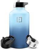 Iron Flask - Botella de agua deportiva de 64 onzas, Hydro Metal