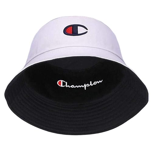 Stilvoller doppelseitiger Fischerhut, Unisex-Hip-Hop-Sonnenschutzhut, zweifarbiges, vielseitiges Schwarz-Weiß-Stickdesign, kleine seitliche Beckenform, EIN unverzichtbarer Sonnenschutz for das Angeln