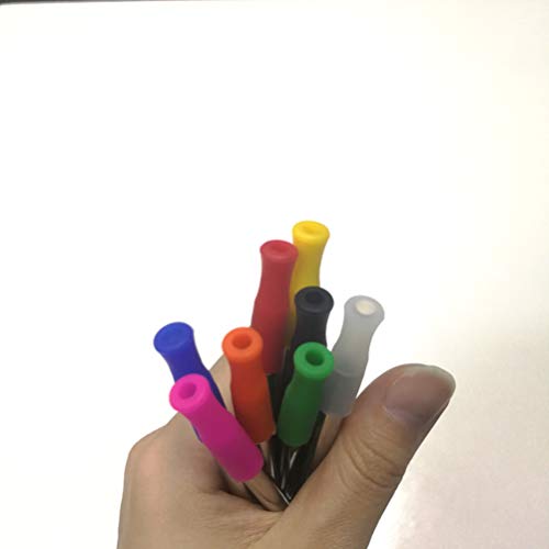 EXCEART 8 Stuks Siliconen Rietjes Tips Food Grade Herbruikbare Tip Cover Anti- Brandwonden Koude Rietjes Cover Bescherm… - Image 7