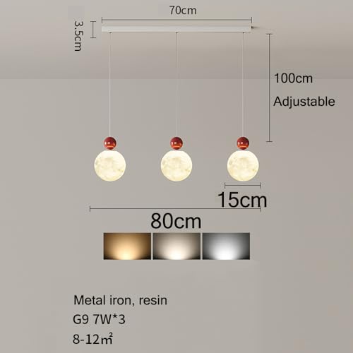 Luminaria lineal nórdico moderno para isla de cocina y lavabo 5