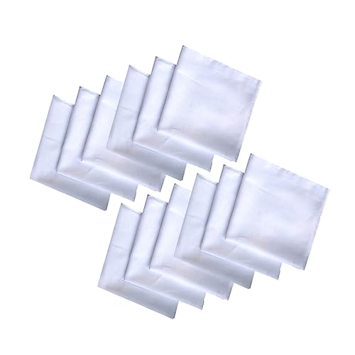 COSMEVIVI 12pcs Pure Cotton Tie-dye Handkerchiefs Square Towels for Painting Washable Bandanas Diy Craft Items