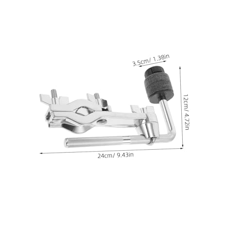 Abrazadera ajustable para batería, brazo cromado para platillo, accesorio duradero para bateristas de jazz que mejora comodidad y desempeño miniatura 2