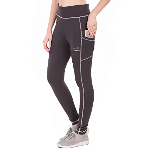 Image of Yoga Pants for Women High Waisted Stretchable Workout Jeggings with Pockets.