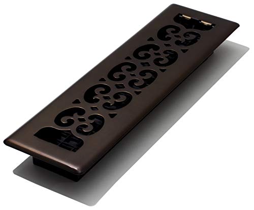 Decor Grates SPH212-RB Scroll Plated Register, Rubbed Bronze Finish, 2 x 12-Inch, 2-Inch by 12-Inch