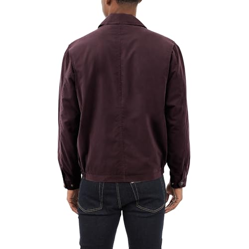 Image of LONDON FOG mens Auburn Zip-front Golf (Regular & Big-tall Sizes) Cotton Lightweight Jacket, Maroon, X-Large Tall US