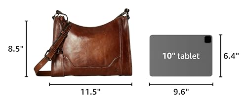 Image of Frye Women's Melissa Zip Crossbody Bag, Stylish Handbag with Adjustable Strap & Pockets