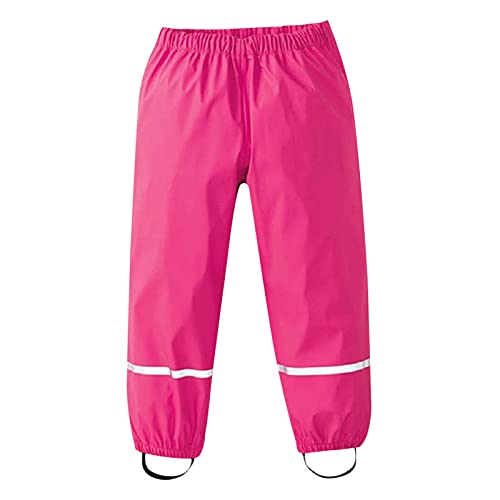 Toddler Rain Pants Water-proof Rain Dirty Proof Suspender Trousers for Boys Girls Lightweight Outdoor Rain 𝐁ib3