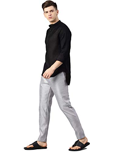 Image of Freehand Men's Slim Casual Pants (0419-PYJAMA01-07 Grey