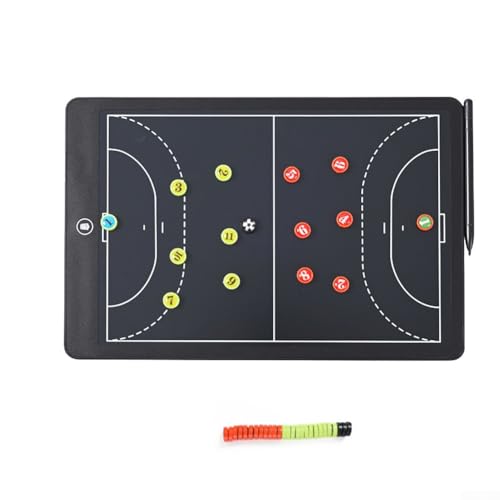 Magnetisches LCD-Trainingstafel für Fußballtrainer zum Skizzieren von Taktiken, Zeichnen von Formationen und Zuweisen von Spielerpositionen während des Trainings und der Spielvorbereitung (Handball)