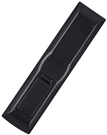 Back view of the remote control showing the battery compartment