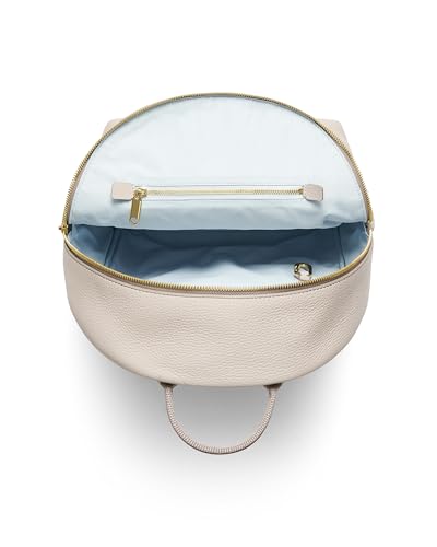 ECCO Medium Round Back Pack, Taupe Pebbled Leather4