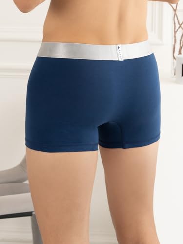 Image of KOFFY Men's Malleable Cotton Lycra Long Trunk with Minus Cutting Pouch and Moisture Wicking Properties