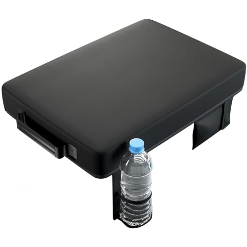 Alpcour Portable Extra Thick Stadium Seat Cushion â€“ Bleacher Cushion with Side Pocket, Cup Holder, Waterproof, Anti-Slip, and Straps â€“ Perfect for Football Seats and Bench Seats for Bleachers