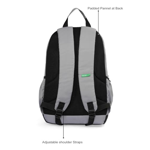 Image of United Colors of Benetton Quirky 19L Laptop Backpack, Minimalist & Water-Resistant, Fits 14-inch Laptops, for College, Office & Everyday