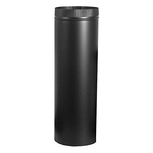 Stove Pipe Black 24-Ga. 8 x 24-In.