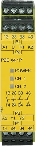 Module de relais d'arrêt sécurité PZE X4.1P 777587 pour automatisme 0321