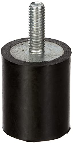 Pied de meuble en caoutchouc avec filetage unique - Dimensions : 6 x 18, 25 x 30 cm