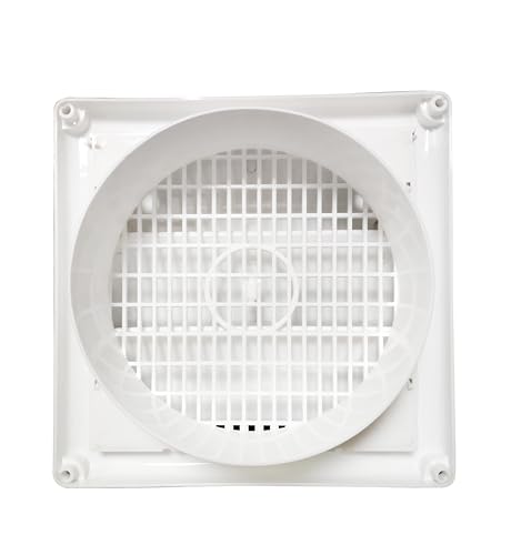 Image of 6 Inch Chimney Vent Cover for Kitchen Pipe Outer Vent Cap /Ventilation Cap /Exhaust Pipe Cowl (150mm) White