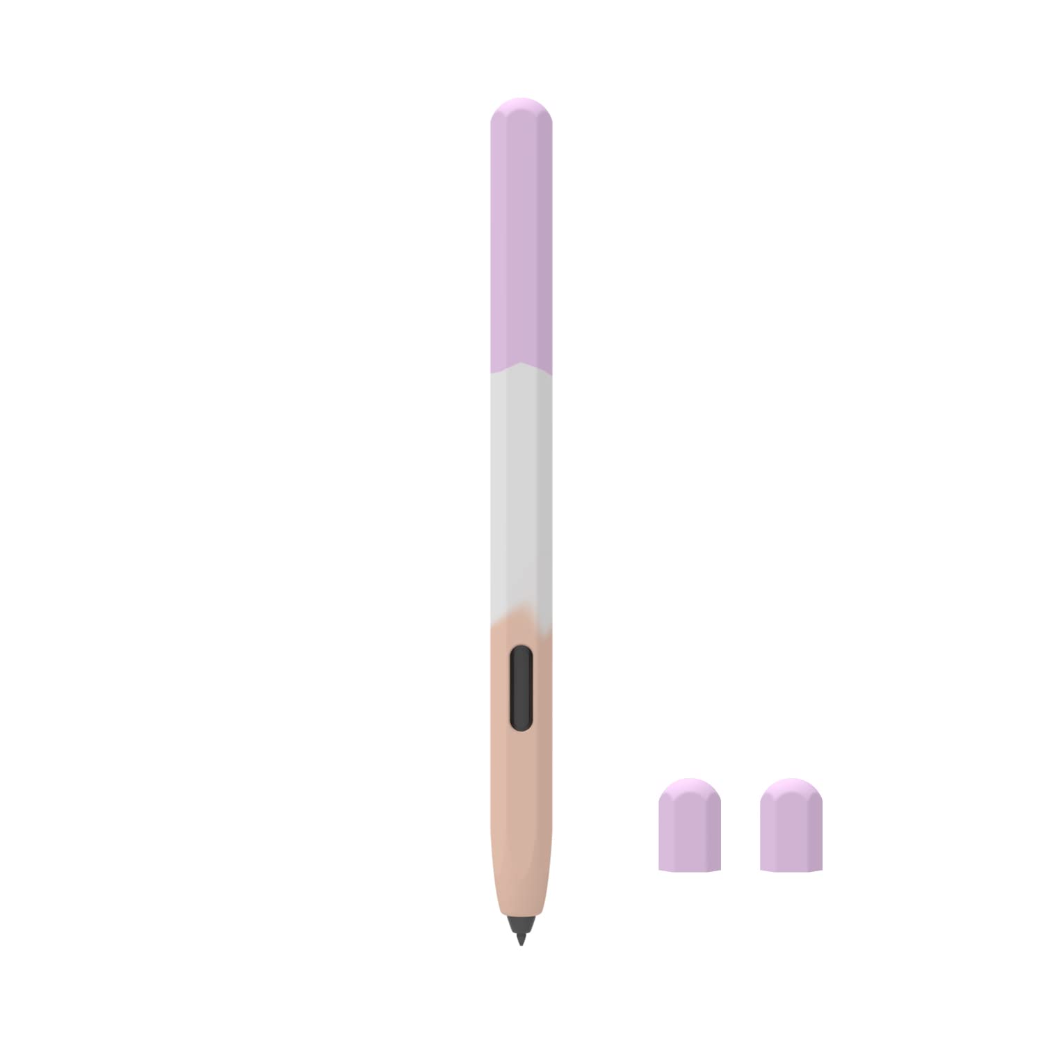 LOVE MEISilicone Pencil Case Compatible with Galaxy Tab S7/S7PLUS/S8/S8/S8 Plus/S8 Ultra Pen Case Cover Sleeve Non-Slip Smooth Grip[with 2 Caps]