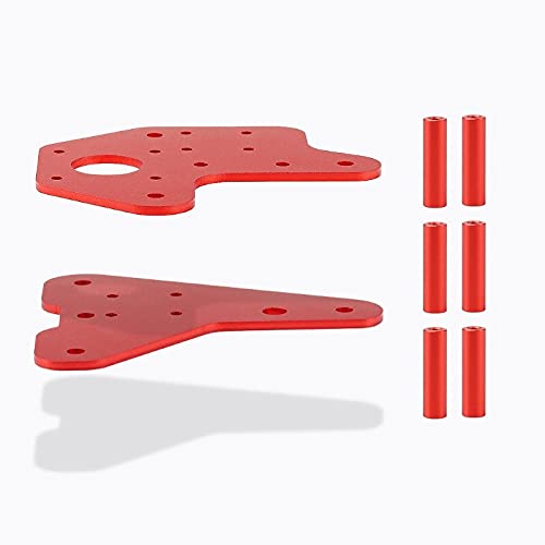 Lysee 3D Printer Parts & Accessories - for Ender 3 3pro 3 V2 for CR-10 CR-10S CR-10 V2 CR-10 Pro 3D Printed Parts Dual Z-axis Linear Guide Back Plate Kit - (Color: 4NB502724)