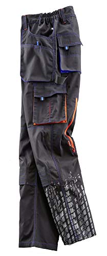 Terrax Workwear 20392-58-1074 Pantalón, Schwarz, Marine, 58