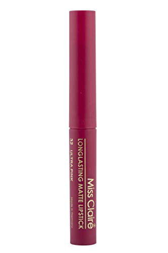 Image of Miss Claire Longlasting Matte Lipstick, Ultra Pink 32, 2 g