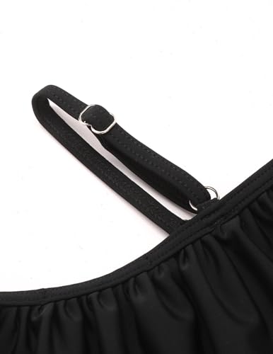 Arshiner Girls Two Piece Swimsuit Ruffles Flounce Printed Bikini Set Swimwear Girl Bathing Suits with Chest Pad 4-15 Years2