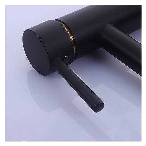 Robinet bassin FBSHAD laiton avec poignée en L pour eau chaude et froide - 7