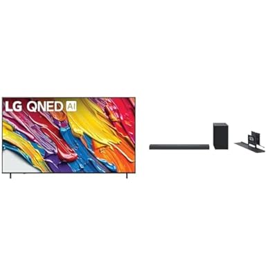 LG 86-Inch Class QNED AI 4K QNED82A Series Smart TV (86QNED82AUA, 2025) SC9S 3.1.3-Channel Perfect Matching Soundbar (2024 Model)